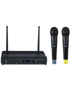 DRAADLOOS 2-KANAALS MICROFOONSYSTEEM