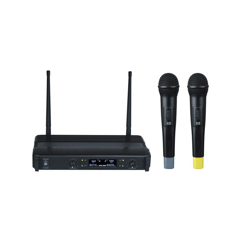 DUAL-CHANNEL WIRELESS MICROPHONE SYSTEM