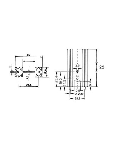 HEATSINK TO220 10°C/W WITH PINS