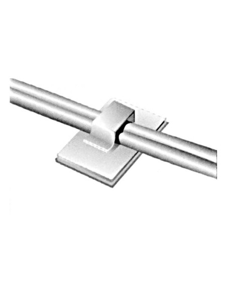 SELBSTKLEBENDER KABELCLIP - Ø 5.6 x 7.2 mm / 27 x 17 mm / 10 St.