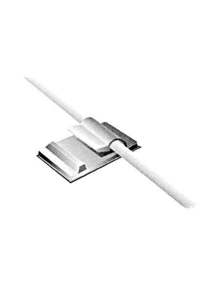 SELBSTKLEBENDER KABELCLIP - Ø 3.5 - 3.8 mm / 21 x 10 mm / 10 St.