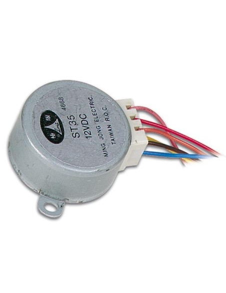 MOTEUR PAS A PAS 12VCC 60mA (ANGLE 7.5° / 48 PAS)