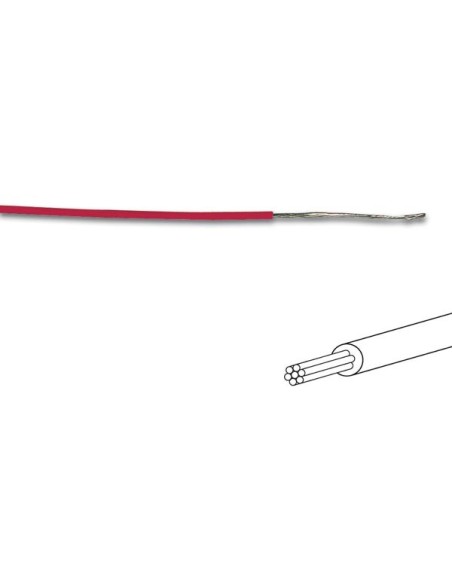 MOUNTING WIRE 0.50mm² - RED - MULTICORE