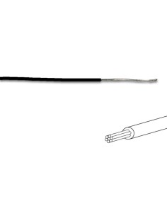 MONTAGEDRAAD -  ø 1.4 mm - 0.2 mm² - MEERADERIG - ZWART