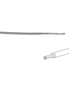 MONTAGEDRAAD -  ø 1.4 mm - 0.2 mm² - MEERADERIG - GRIJS