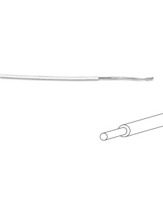 HOOK-UP WIRE - ø 1.4 mm - 0.2 mm² - FULL CORE - WHITE