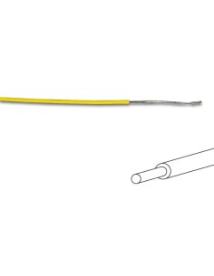 MONTAGEDRAAD - ø 1.4 mm - 0.2 mm² - VOLLE KERN - GEEL