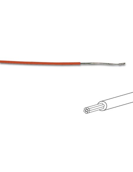 FIL DE CÂBLAGE -  ø 1.4 mm - 0.2 mm² - MULTIBRIN - ORANGE