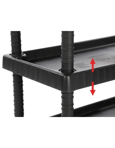 GEREEDSCHAPSKAR - 3 SCHAPPEN - 75 x 37.5 x 92 cm