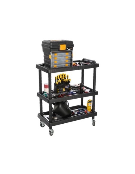 TOOL TROLLEY - 3 TRAYS - 75 x 37.5 x 92 cm