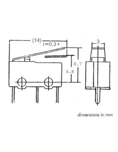 MICRORUPTEUR SUBMINIATURE 3A 2