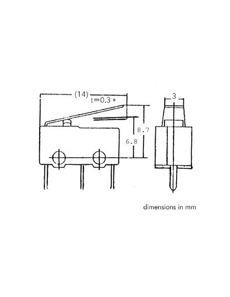 SUPERMINIATURE MICROSWITCH 3A
