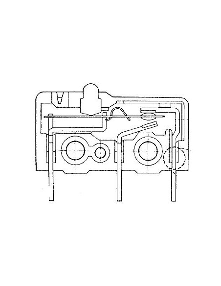 MICROSCHAKELAAR 5A, LANGE HENDEL