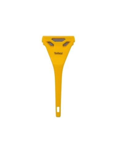 SCRAPER WITH PLASTIC HANDLE