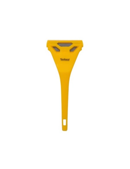 SCRAPER WITH PLASTIC HANDLE