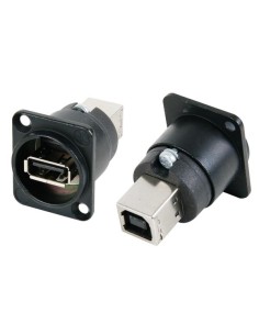 NEUTRIK - BLACK REVERSIBLE USB GENDER CHANGER (TYPE USB A...