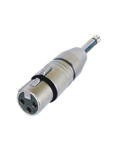 3-PIN XLR VROUWELIJK NAAR MONO 1/4" JACK