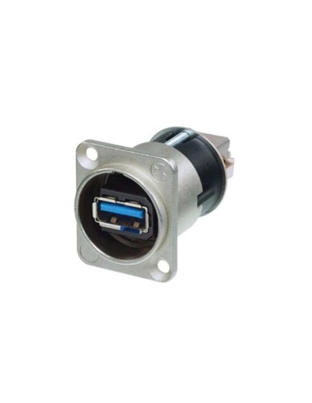 NEUTRIK - REVERSIBLE USB 3.0GENDER CHANGER (TYPE A AND B) - NICKELED D HOUSING