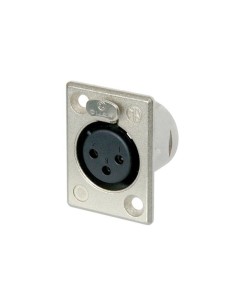 NEUTRIK - XLR MOUNTING CONNECTOR, 3-PIN FEMALE, SOLDER...