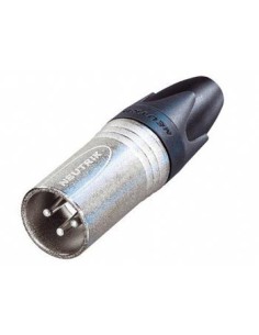 NEUTRIK - XLR CABLE CONNECTOR, 3-PIN MALE, SILVER PLATED,...