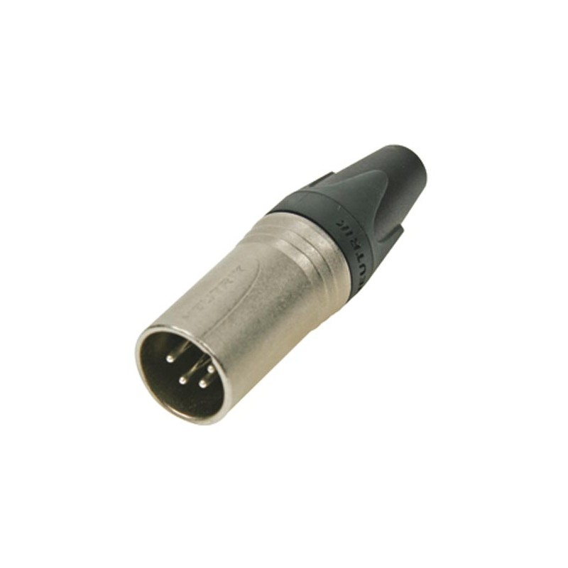 NEUTRIK - XLR CABLE CONNECTOR, 4-PIN MALE, SILVER PLATED, NICKEL