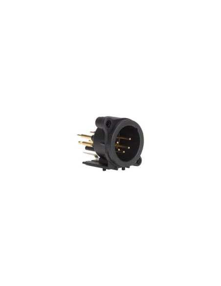 NEUTRIK - XLR RECEPTACLE MOUNTING CONNECTOR, 5-PIN MALE, HORIZONTAL PCB MOUNT