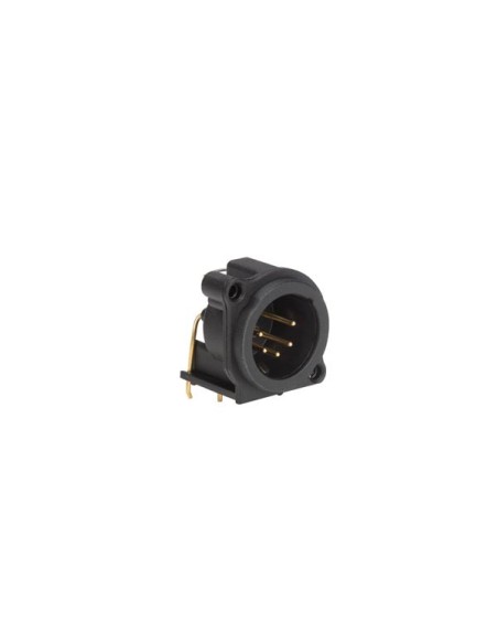 NEUTRIK - XLR RECEPTACLE MOUNTING CONNECTOR, 5-PIN MALE, VERTICAL PCB MOUNT