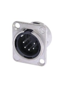 NEUTRIK - XLR MOUNTING CONNECTOR, 5-PIN MALE, SILVER...