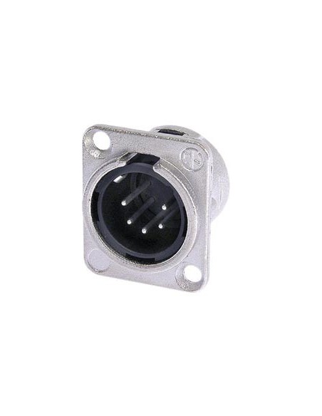 NEUTRIK - EMBASE XLR, 5 POINTS MALE, ARGENTE, NICKEL, TYPE D