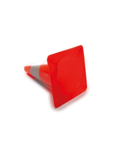 Red/silver reflective cone - 30 cm