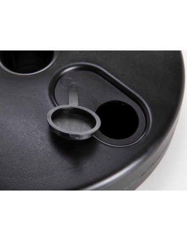 Fillable base for signalling pole