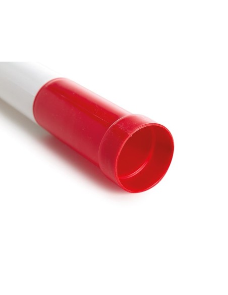Poteau en plastique rouge/blanc sans base