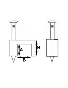 KABELSCHELLE - FLACH - GRAU - 10 mm (100 St. / Schachtel)
