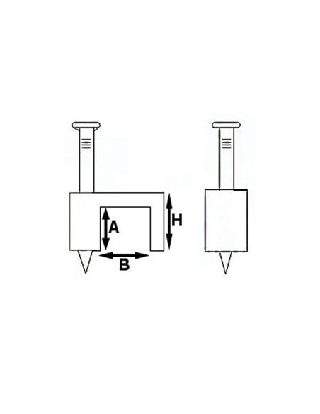 KABELSCHELLE - FLACH - GRAU - 10 mm (100 St. / Schachtel)