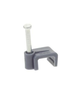 PLATTE KABELCLIP, GRIJS, 10mm (100st/doos) 2