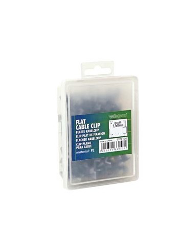 KABELSCHELLE - FLACH - GRAU - 10 mm (100 St. /...