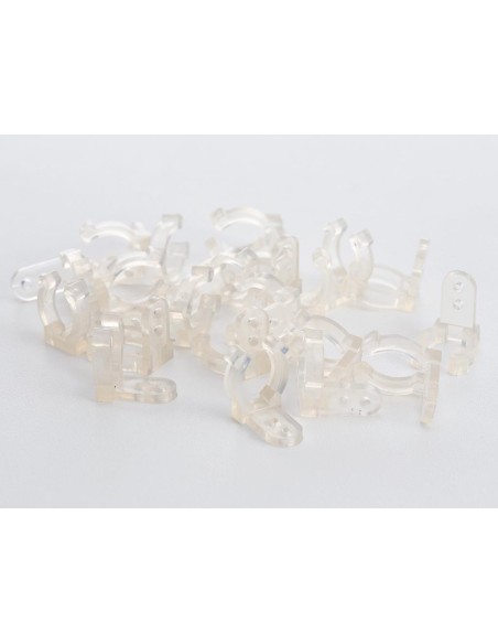 CLIPS DE MONTAGE POUR FLEXIBLES LUMINEUX et FLEXIBLES LUMINEUX À LED - 20 pcs