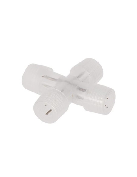 CONNECTEUR EN FORME DE "X" POUR FLEXIBLES LUMINEUX et FLEXIBLES LUMINEUX À LED - 1 pc