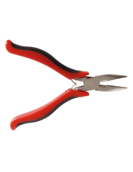 HALFROUND NOSE PLIERS WITH SIDE CUTTERS