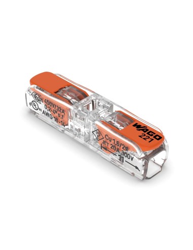 Connecteur d'épissure en ligne avec leviers 0,2 - 4 mm² - pour tous types de conducteurs