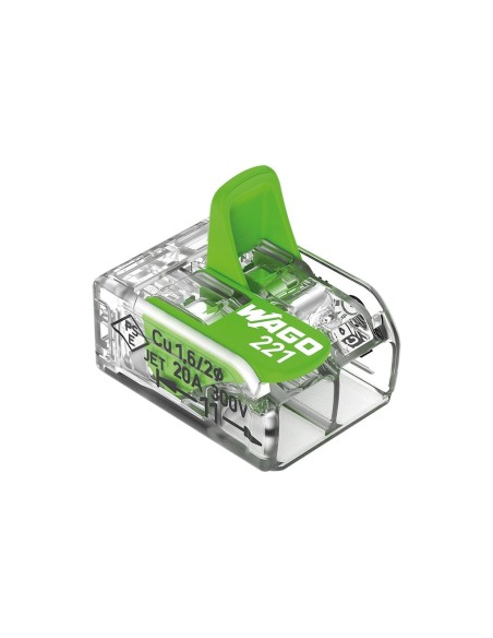 Kompakter Spleißverbinder 2 x 0,2 - 4 mm² für alle Kabeltypen - grün