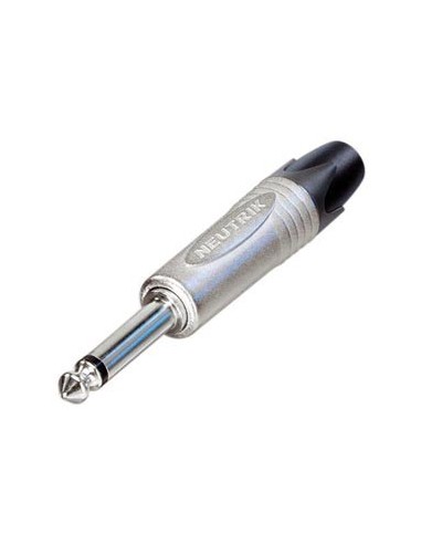 NEUTRIK - JACK PLUG CONNECTOR, 2-POLIG MANNELIJK, 6.3mm, VERNIKKELD