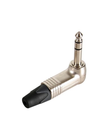 NEUTRIK - JACK PLUG CONNECTOR, 3-PIN MALE, 6.3 mm, 90°, NICKEL