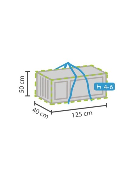 Outdoor cover bag for cushions