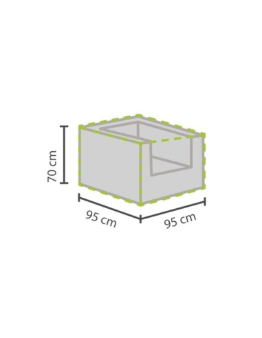 Outdoor cover for lounge pouffe