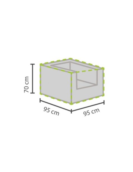 Outdoor cover for lounge pouffe