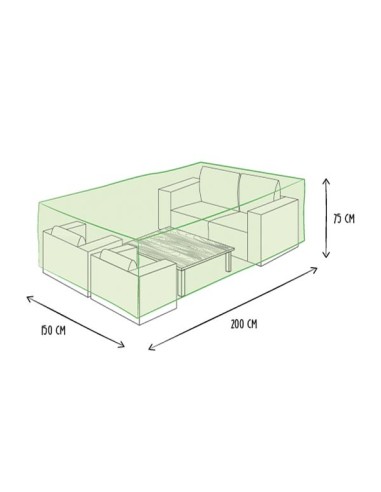 Buitenhoes voor loungeset - S