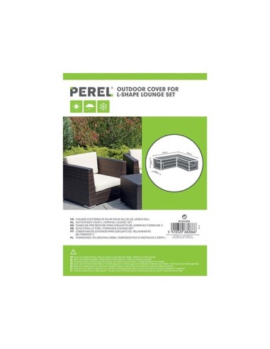 Outdoor cover for L-shaped lounge set - 250 cm