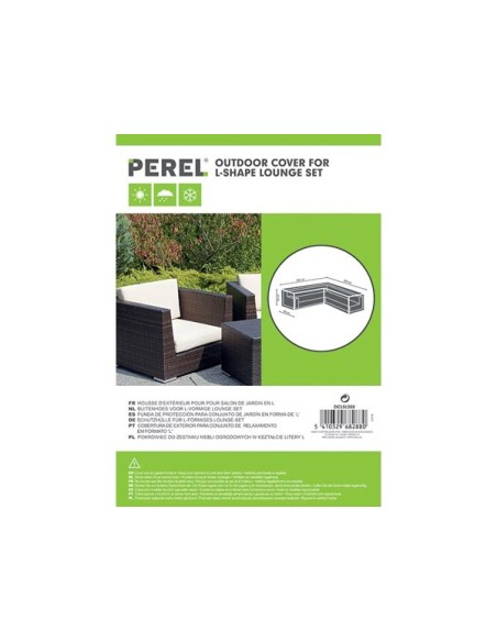 Outdoor cover for L-shaped lounge set - 300 cm