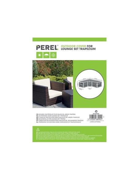 Outdoor cover for lounge set - trapezium